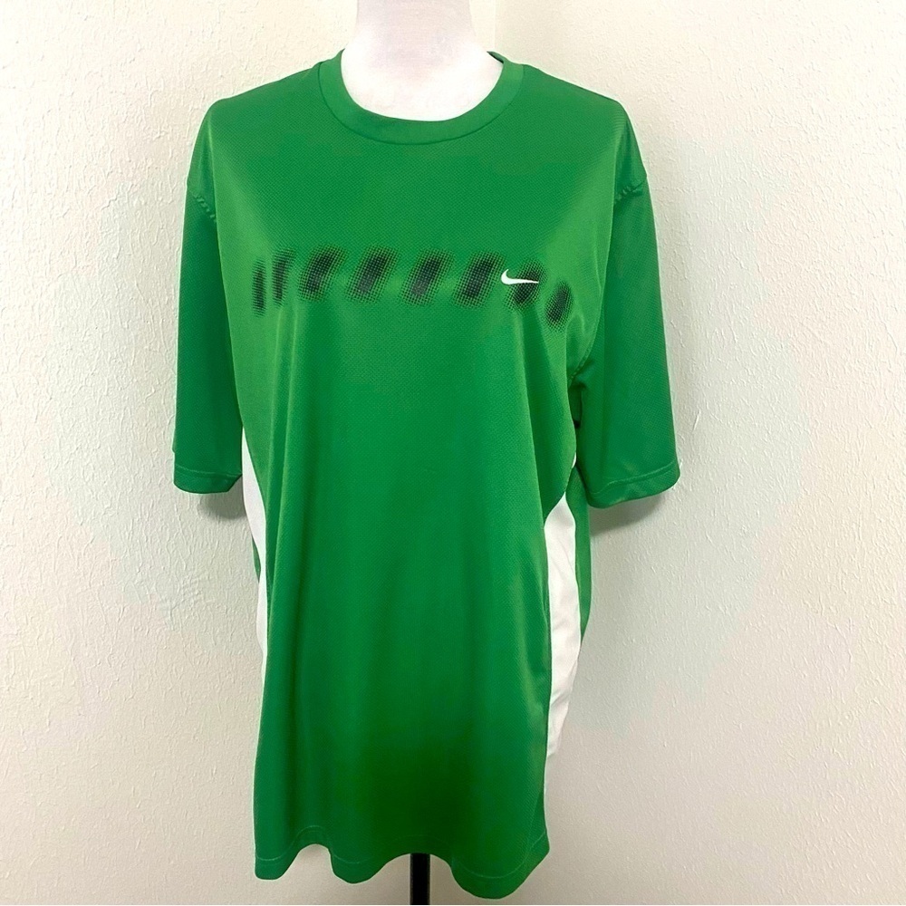 Gray Tag NIKE Vintage Green Jersey Large Travis Scott Short Sleeve Nike Swoosh